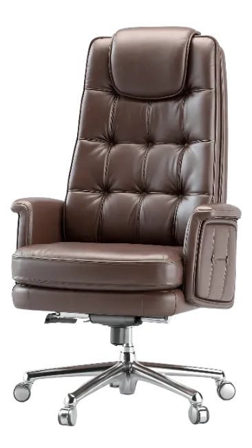 Brown Leather Executive Office Chair