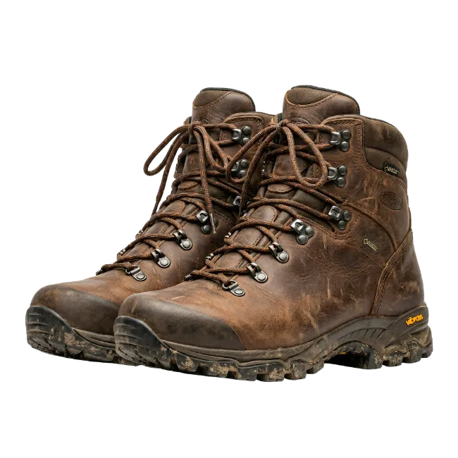 Brown Leather Hiking Boots