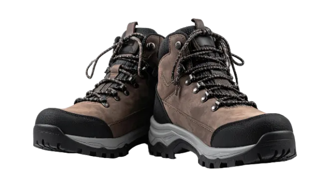Brown Leather Hiking Boots