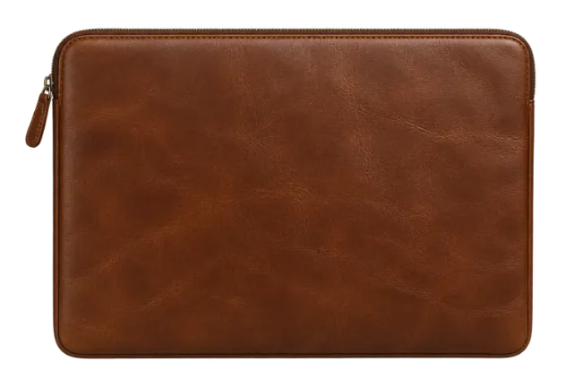 Brown Leather Laptop Sleeve