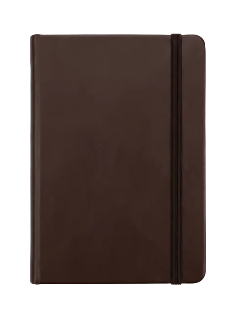Brown Leather Notebook with Elastic Band
