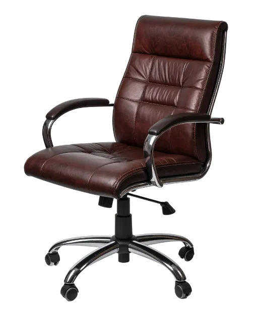 Brown Leather Office Chair