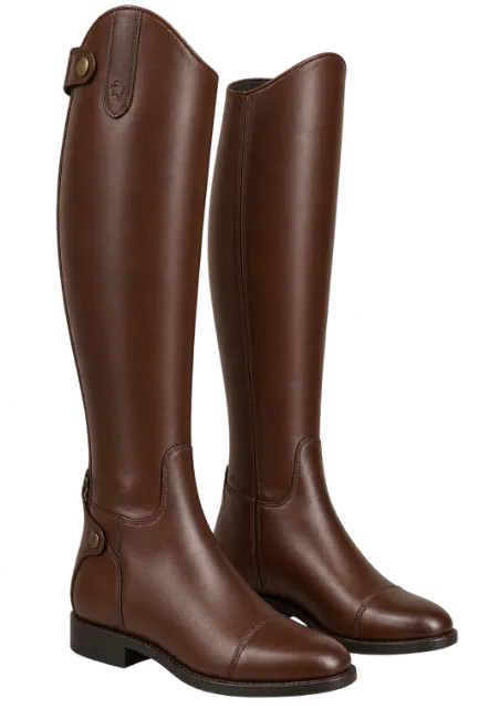 Brown Leather Riding Boots for Equestrian Sport