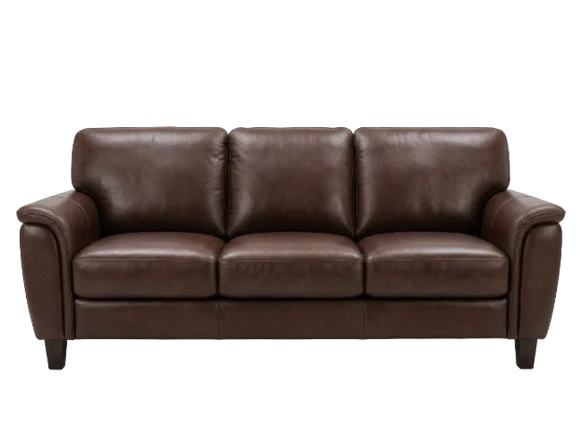 Brown Leather Sofa