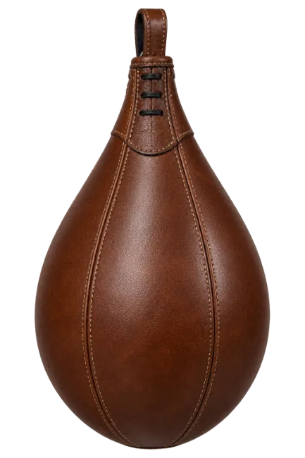 Brown Leather Speed Bag for Boxing Training