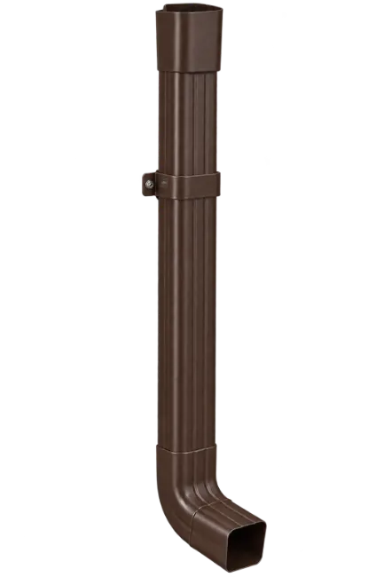 Brown Metal Downspout Pipe