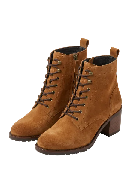Brown Suede Ankle Boots