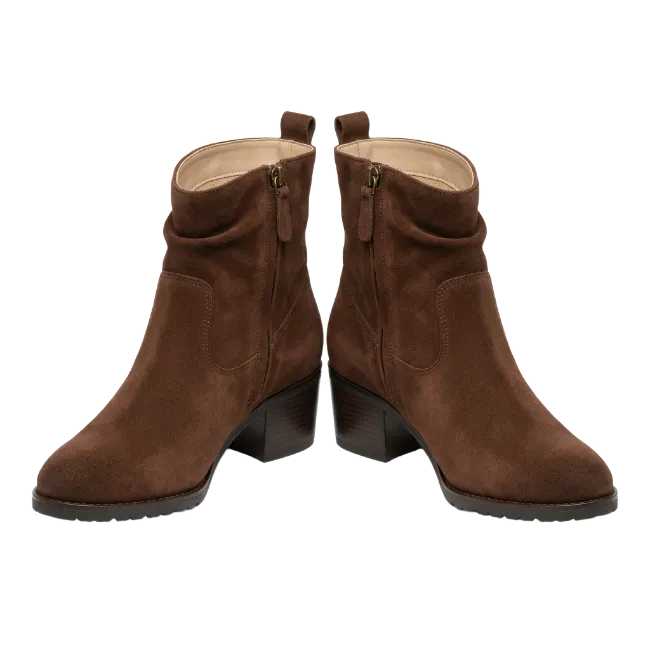 Brown Suede Ankle Boots