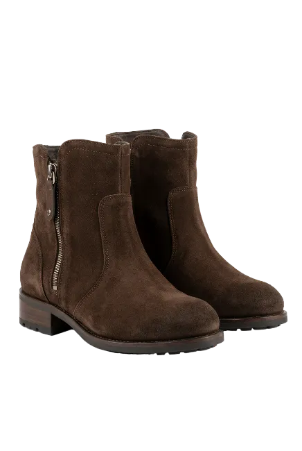 Brown Suede Ankle Boots for Women