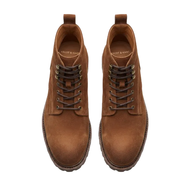 Brown Suede Boots Top View