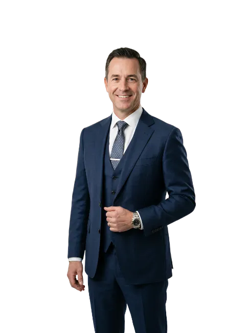 Businessman in Blue Suit
