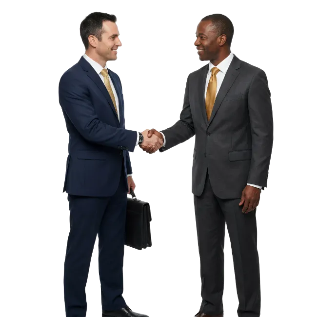 Businessmen shaking hands