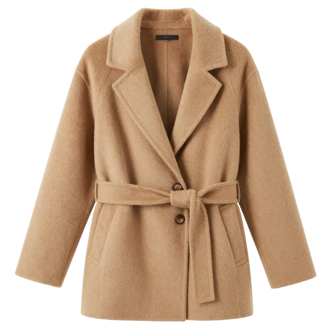 Camel Wool Winter Coat