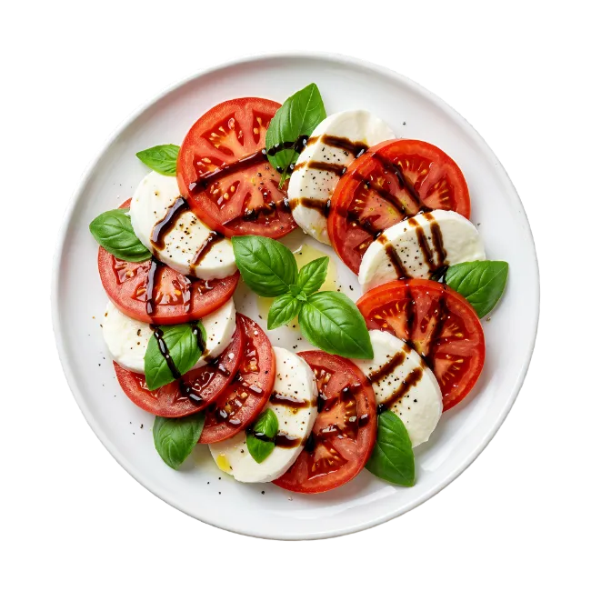 Caprese Salad with Tomatoes and Mozzarella