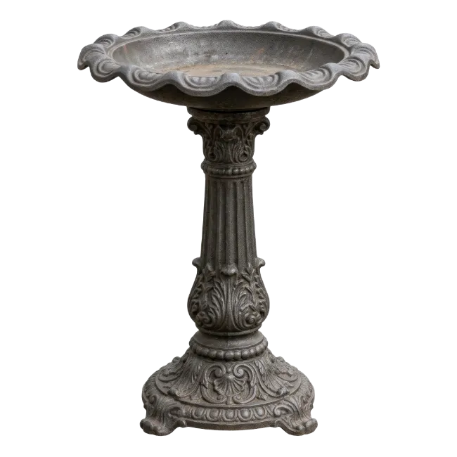 Cast Iron Garden Birdbath Pedestal