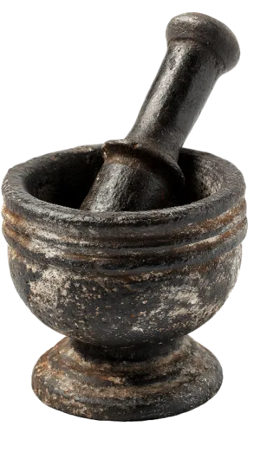 Cast Iron Mortar and Pestle Set