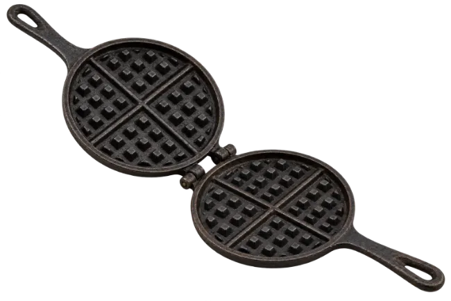 Cast Iron Round Waffle Maker