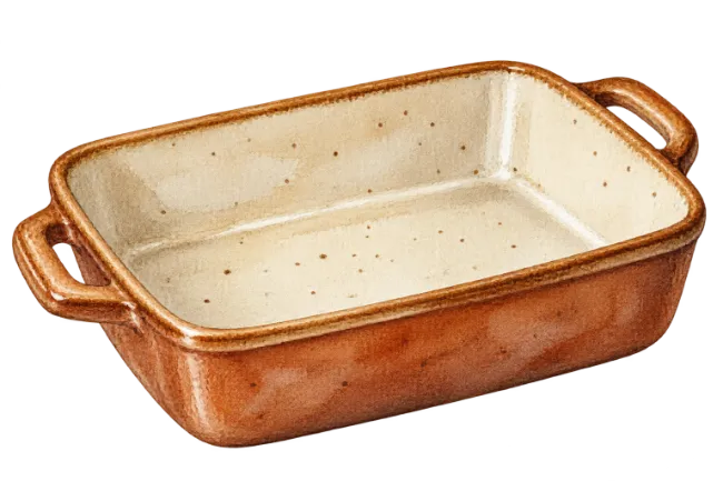 Ceramic Baking Dish Illustration