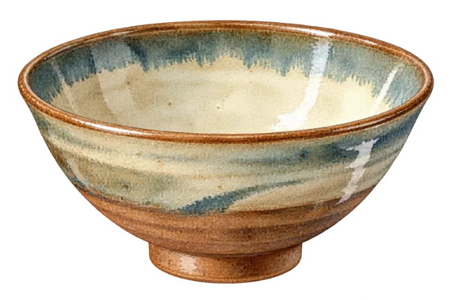 Ceramic Bowl Watercolor Illustration