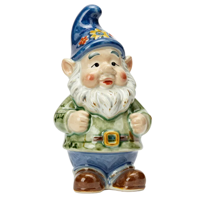 Ceramic Garden Gnome Figurine