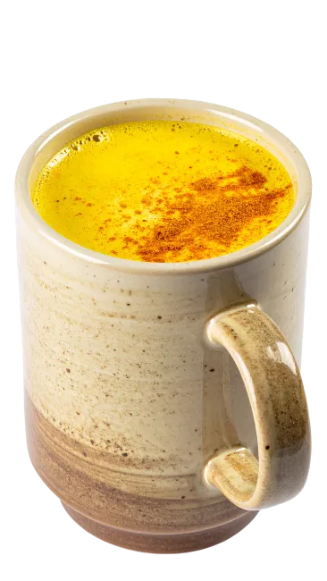 Ceramic Mug with Golden Turmeric Latte