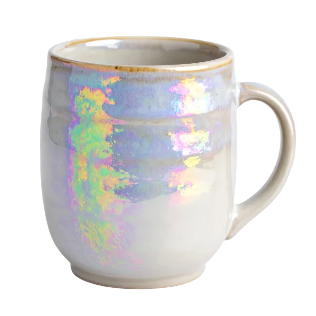 Ceramic Mug With Iridescent Glaze
