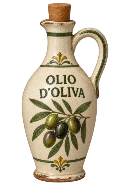 Ceramic Olive Oil Cruet Bottle