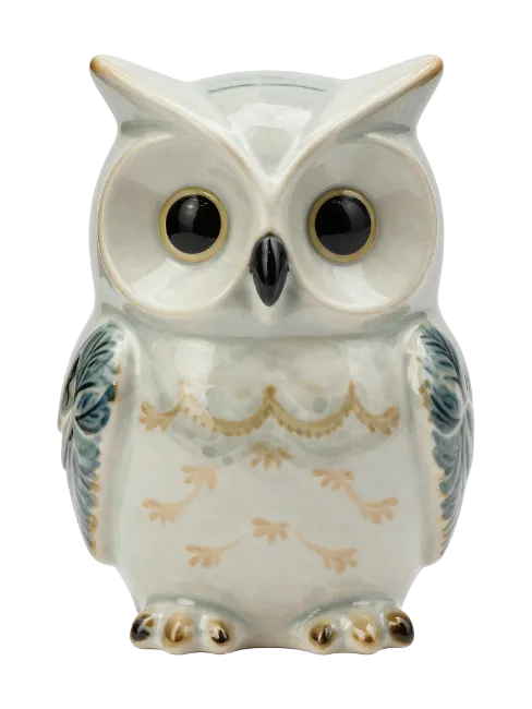 Ceramic Owl Figurine
