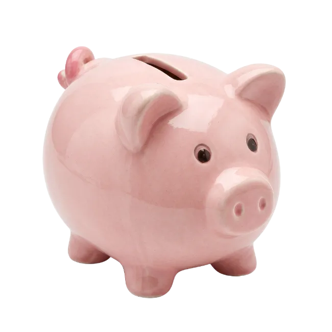 Ceramic Pink Piggy Bank