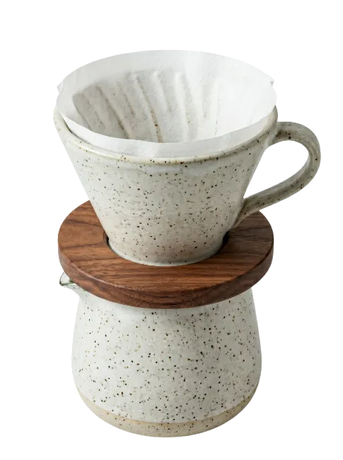 Ceramic Pour Over Coffee Dripper with Filter