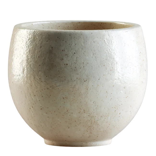 Ceramic Tea Cup Isolated On Black Background