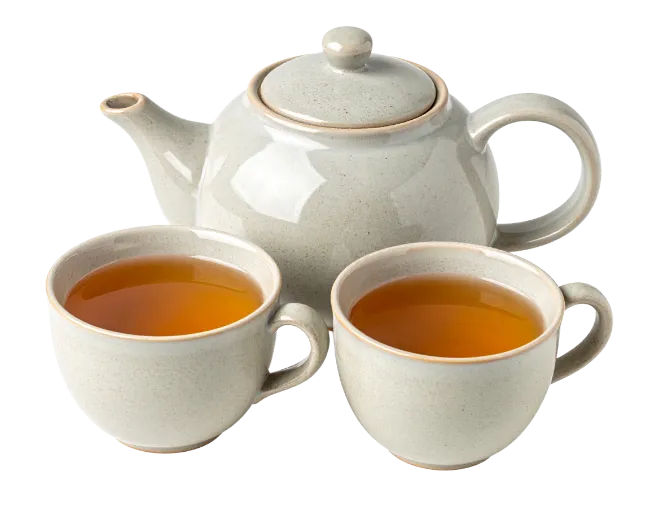 Ceramic Teapot and Tea Cups