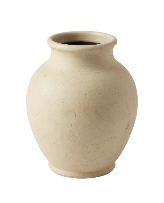 Ceramic Vase Isolated Stock Photo