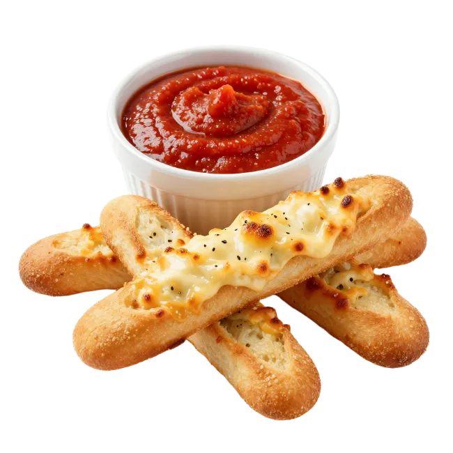 Cheesy Breadsticks with Marinara Sauce