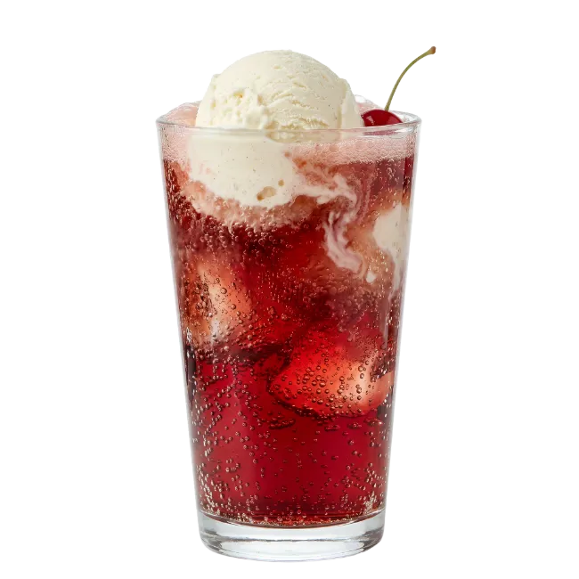 Cherry Ice Cream Float Soda Drink
