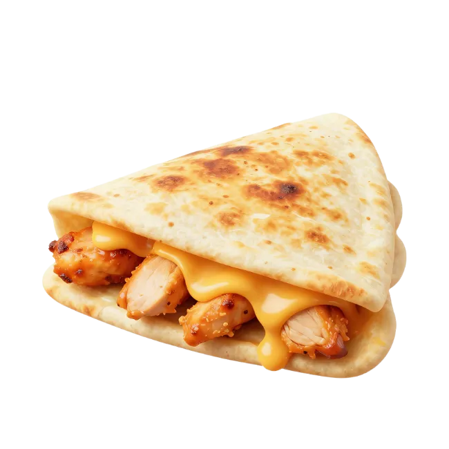 Chicken and Cheese Quesadilla Slice
