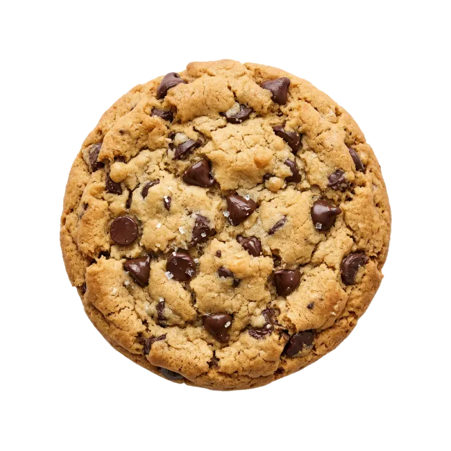 Chocolate Chip Cookie Top View