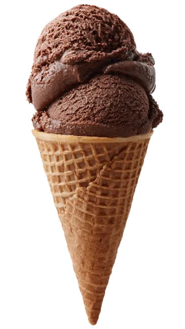Chocolate Ice Cream Cone