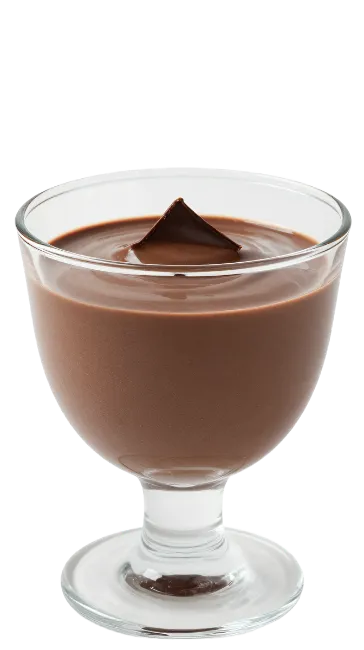 Chocolate Pudding in a Glass Cup