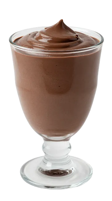 Chocolate Pudding in a Glass Cup