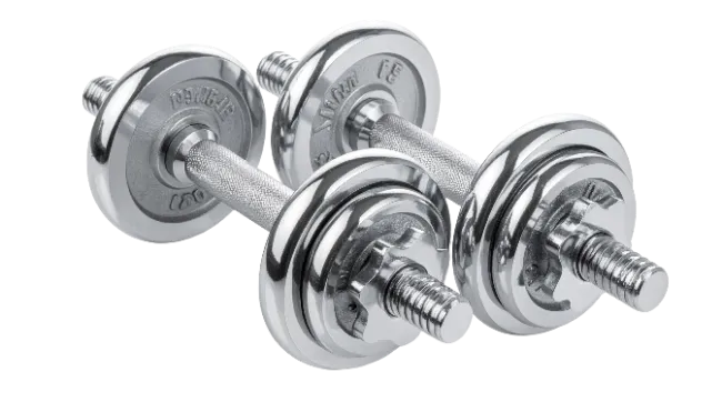 Chrome Adjustable Dumbbells Set for Fitness
