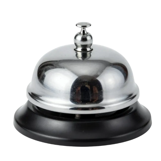 Chrome Hotel Service Desk Bell