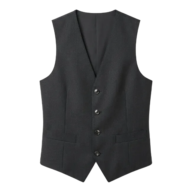 Classic Black Suit Vest