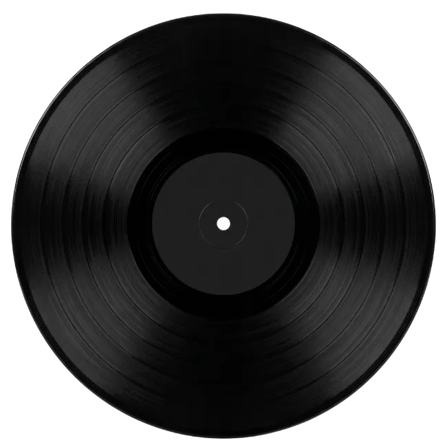 Classic Black Vinyl Record
