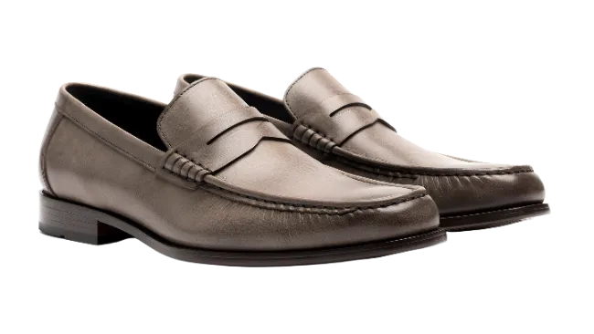 Classic Brown Leather Penny Loafers
