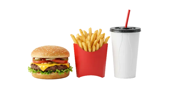 Classic Cheeseburger French Fries and Drink Combo