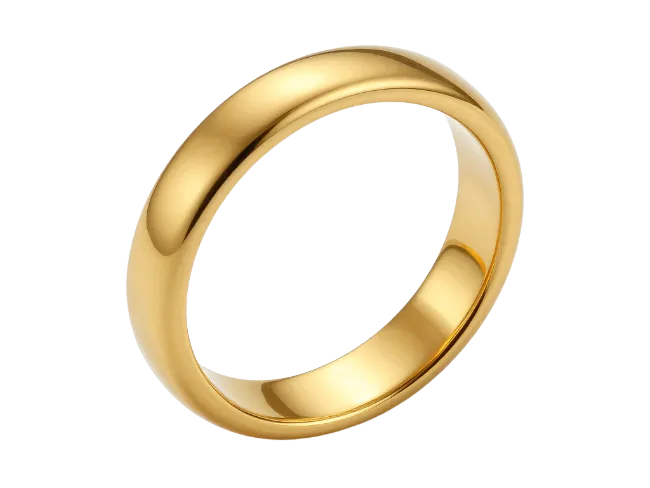 Classic Gold Wedding Band Ring