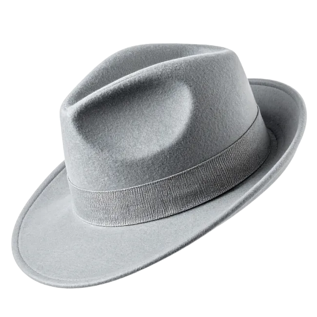 Classic Grey Fedora Hat