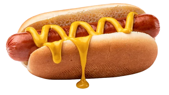 Classic Grilled Hot Dog with Mustard