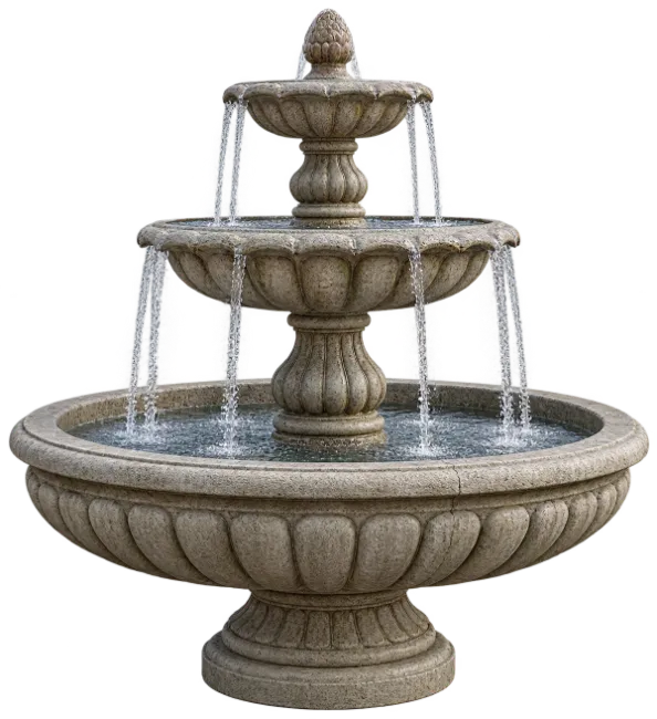 Classic Stone Tiered Water Fountain